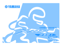 Yamaha XMAX 250 YP250R - Owners manual 2006-2